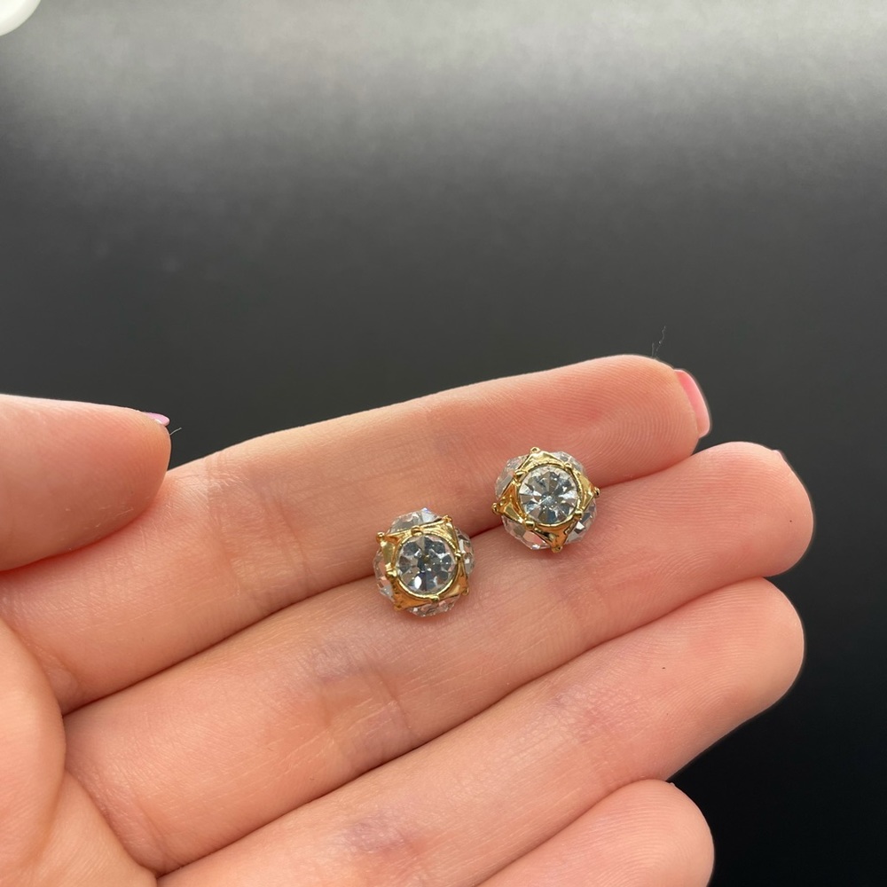 Gold and Sparkly Studs